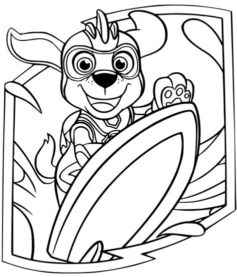 paw patrol mighty pups coloring pages printable