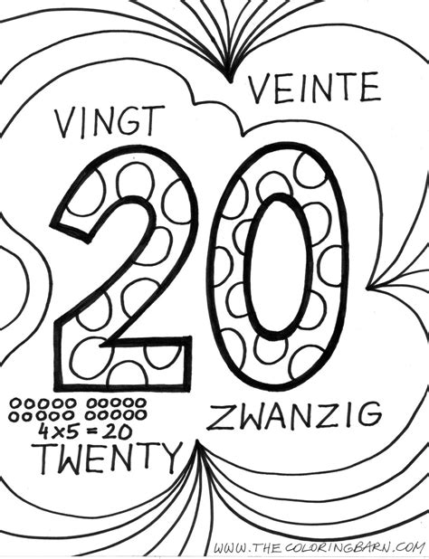 number coloring pages  printable coloring pages