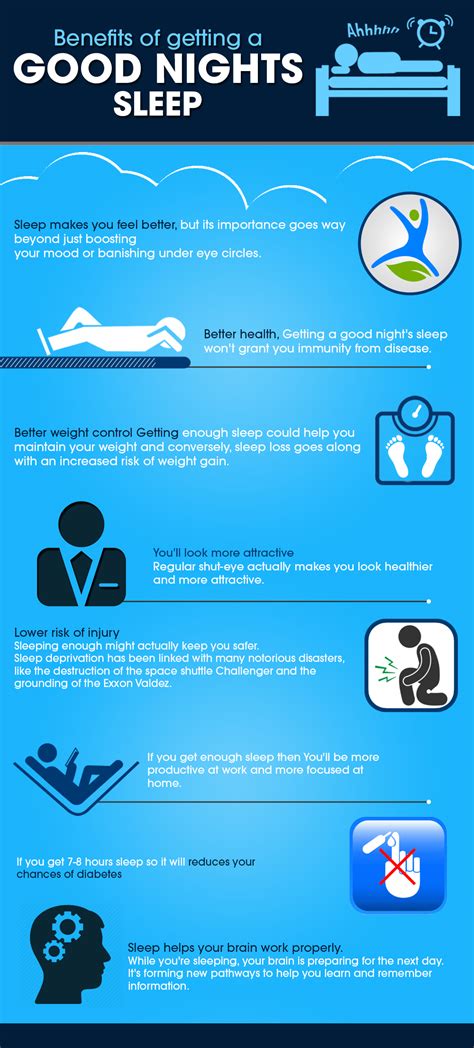 8 Benefits Of A Good Nights Sleep – An Infographic