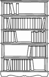Colorir Bookshelf Bibliotecas Libros Mobili Livraria Librero Atividades Estantes Portadas Provas Preparar Objetos Libreria Seleccionar sketch template