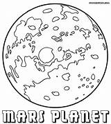 Coloring Pages Mars Planet Printable Planets Color Getcolorings Print Trend sketch template
