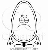 Seed Mascot Cartoon Clipart Depressed Happy Thoman Cory Surprised Outlined Coloring Vector Sick 2021 Clipartof sketch template