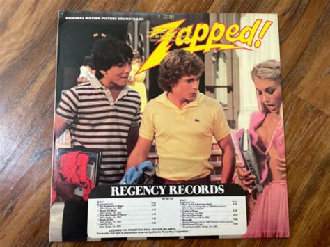 zapped soundtrack  regency ry   promo jacket vg vinyl nm ebay