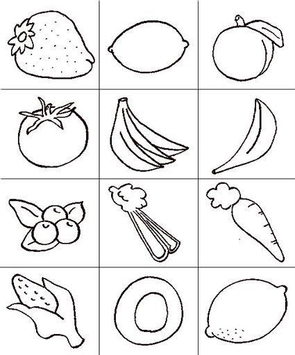 fruit  vegetable template  google search vegetable coloring