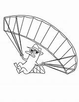 Parachute Platypus Phineas Fly Ferb Designlooter sketch template