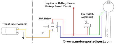 nitrous wiring diagram  transbrake