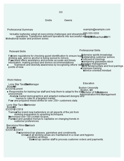 downloadable food service resume templates  top jobs