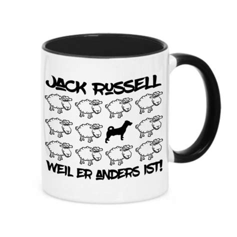 tasse black sheep jack russell terrier russel schaf kaffebecher