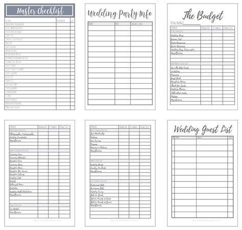 images  wedding planning printables printable wedding