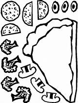Pizza Paper Cut Paste Printable Craft Coloring Pages Kids Crafts Preschool Topping Pattern Templates Pizzas Template Activities Color Activity Makingfriends sketch template