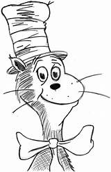 Coloring Pages Hat Cat Seuss Dr Printable Sheets Color Ruku Sheet Print Book Drawing Printables Preschool Head Cheshire Top Fish sketch template