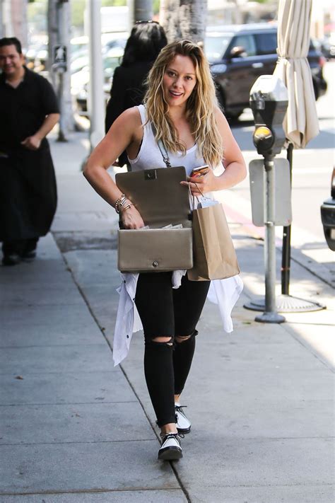 hilary duff out shopping in beverly hills 07 31 2015