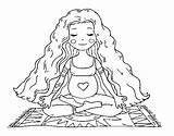 Yoga Practicing Pregnant Coloring Coloringcrew sketch template