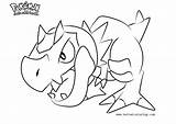 Pokemon Tyrunt Coloring Pages Printable Kids Color sketch template
