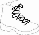 Hiking Boot Drawing Getdrawings Clipart sketch template