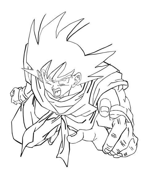 kid goku coloring pages coloring home
