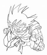 Saiyan Coloring Super Pages Goku Dbz Getdrawings sketch template