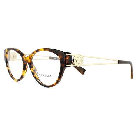 versace glasses frames 3254 5148 havana 52mm womens ebay