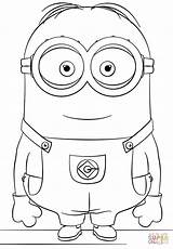Coloring Pages Minion Stuart Minions Printable Color Print Getcolorings sketch template
