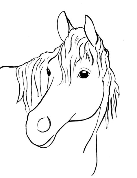 horse coloring page samantha bell