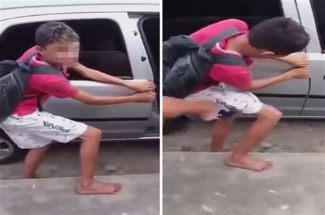 brazil teen has fingers slammed in car door in brutal