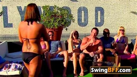 Watch Horny Swinger Couples Are Having A Steamy Pool Party At The Swing