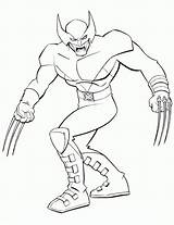 Wolverine Coloring sketch template