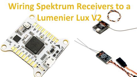 spektrum quad race receiver wiring  lux  youtube