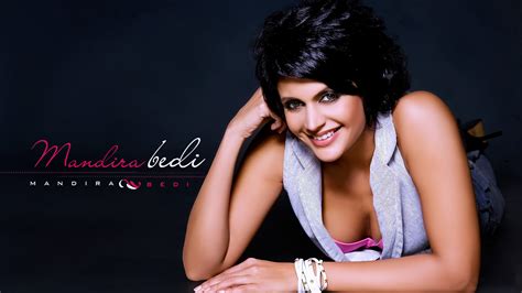 mandira bedi hot cleavage wallpaper wallpaper hd indian