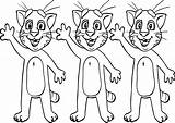 Kucing Hitam Mewarnai Kartun Jerry Mengemaskan Kumpulan sketch template