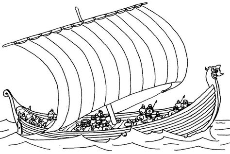 viking longship drawing  getdrawings