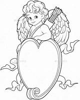 Coloring Getdrawings Cherub Pages sketch template