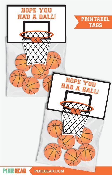 printable basketball tags
