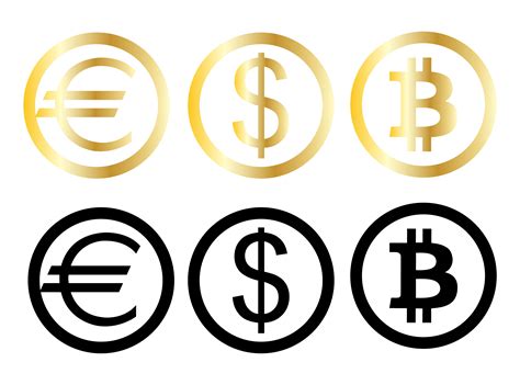 money currency symbols  vector art  vecteezy