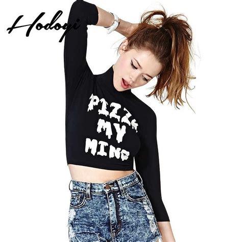 2017 Summer New Womens Sexy Navel Baring The Letters Printed Base