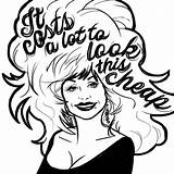 Dollywood Dolly sketch template
