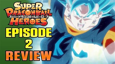 super dragon ball heroes episode 2 review masakox youtube