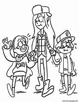 Gravity Falls Coloring Pages Dipper Mabel Book Color Printable Print Colouring Walk Activities Kids Popular sketch template