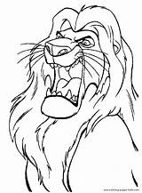 Coloring Pages Lion Disney King Kids Printable Color Print Sheets Found sketch template