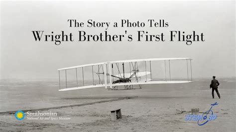 story  photo tells wright brothers  flight youtube