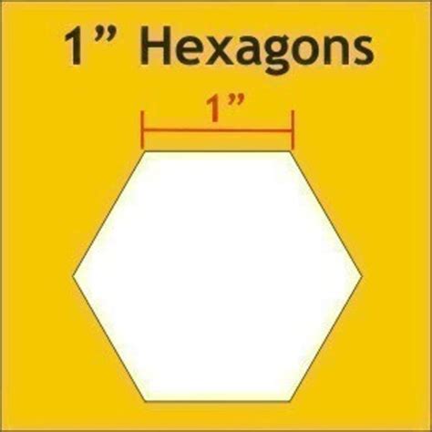 hexagons english paper piecing pattern  pack