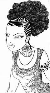 Colouring Negras Desenho Africanas Colorear Bonecas Sheet Ink Crayola Vinil Africana Textil Vinilos sketch template