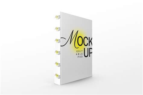 premium psd generic book cover mockup template psd design