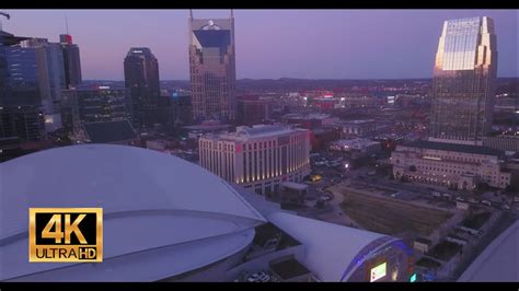 nashville city drone view youtube
