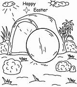Easter Coloring Sunday School sketch template