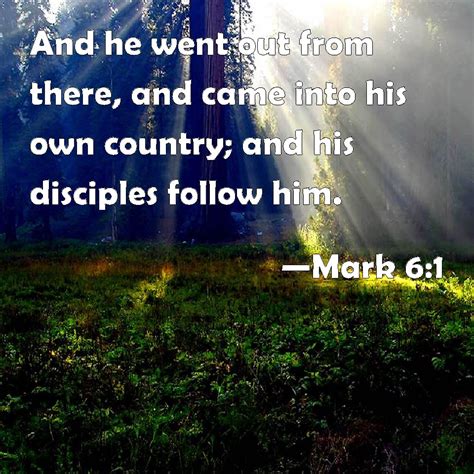 mark             country   disciples follow