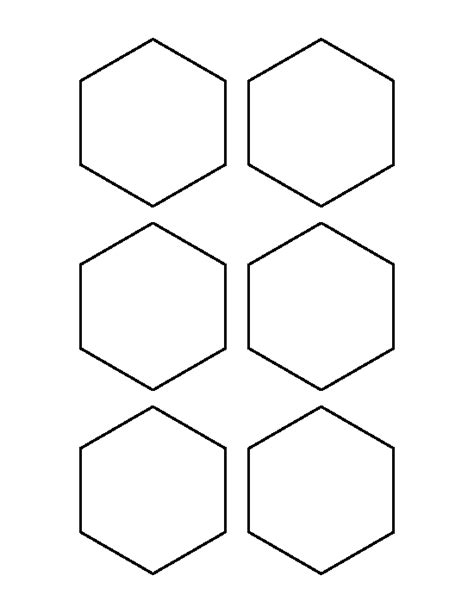 printable   hexagon template hexagon english paper piecing