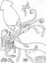 Squid Coloring Giant Pages Print Color Printable Kids Colossal Instructive Getdrawings Getcolorings sketch template