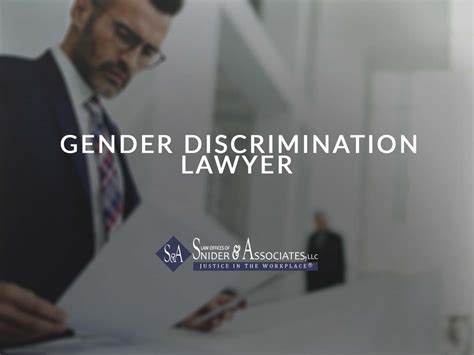 Gender Discrimination Lawyer Snider And Associates Llc
