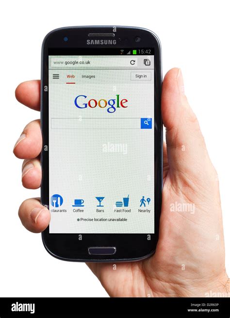 google chrome   android smartphone mobile phone smart phone stock photo  alamy